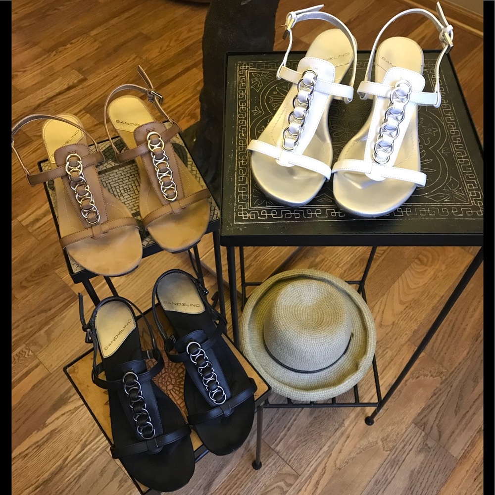 🔶Bandolino Sandals White 8 1/2🔸